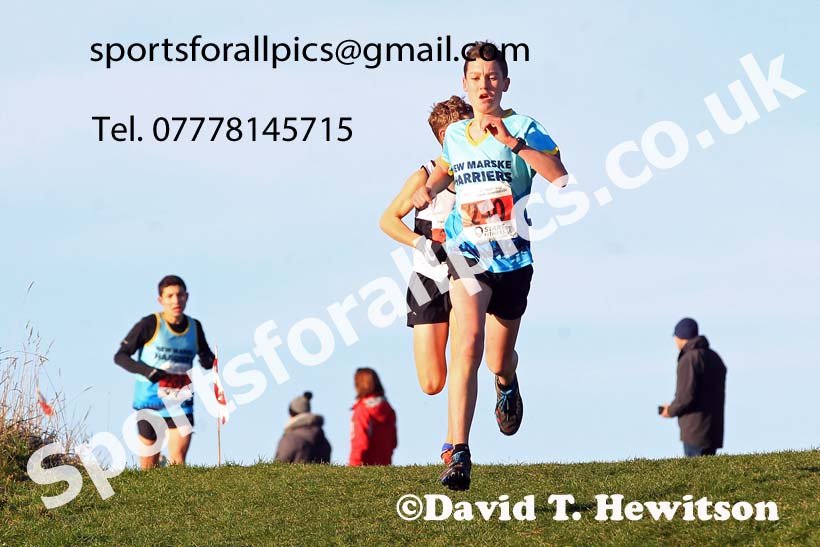 Boys under-15s, 2022 North Eastern Cross Country Champs., Temple Park, South Shields.  Photo: David T. Hewitson/Sports for All Pics